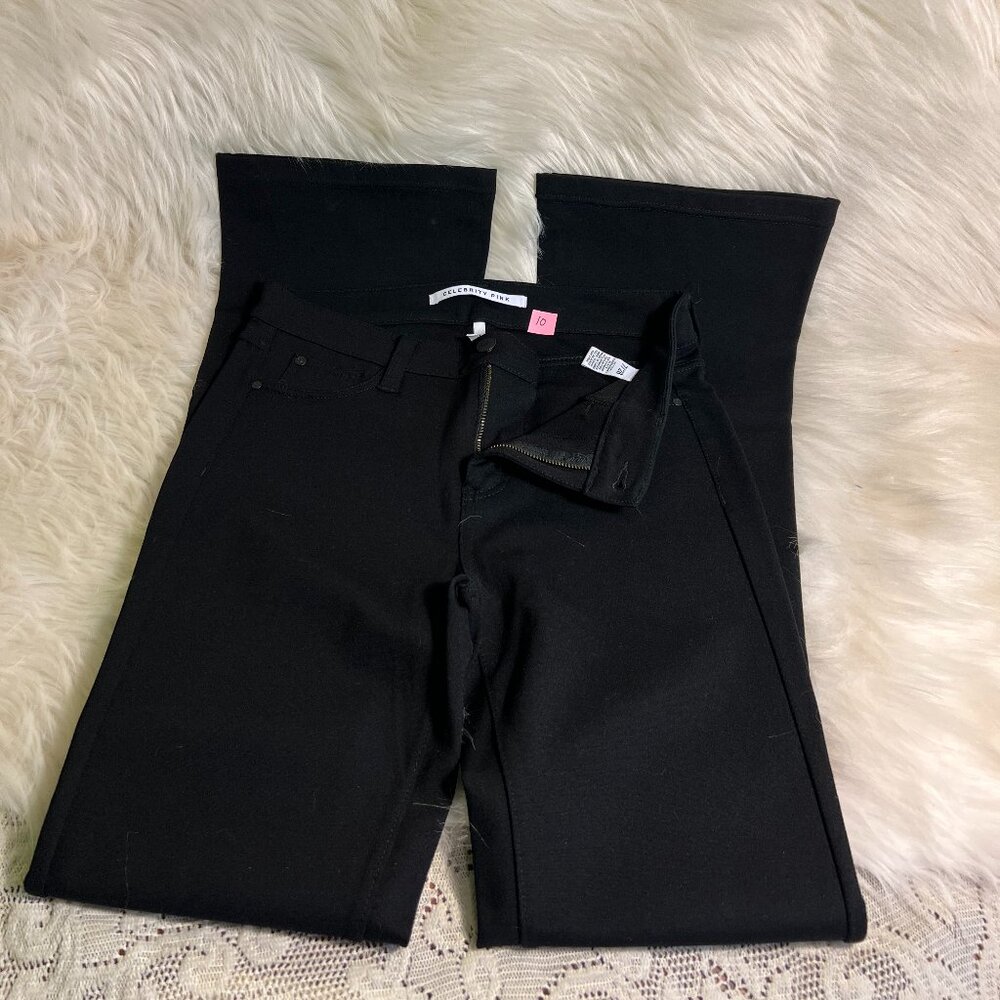 Women/Junior Jeans Celebrity Pink Black Boot cut Size 7/28 Like New